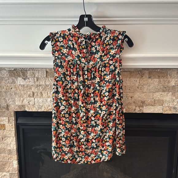 Torrid Rayon Twill Ruffle Mock Neck Tank Blouse Top Sz 00 - Picture 3 of 4